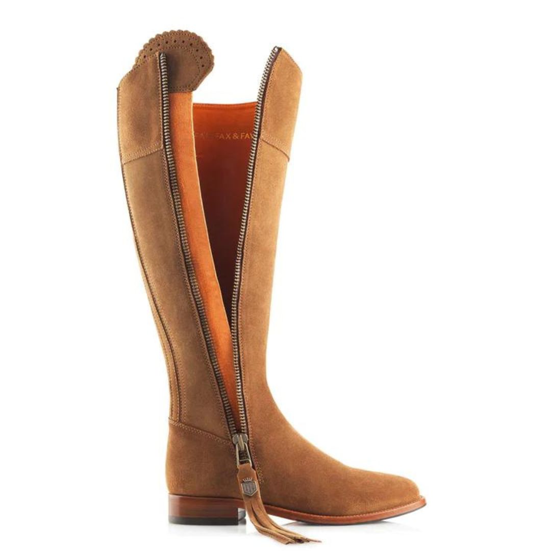 Fairfax & Favor Regina Suede Boot in Tan - Sporting Fit