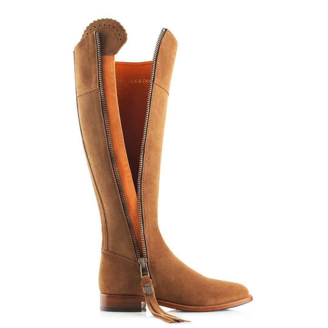 Fairfax & Favor Regina Suede Boot in Tan