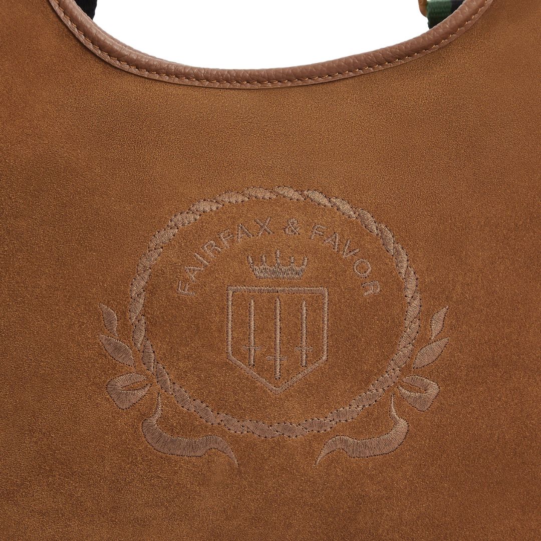 Fairfax & Favor Richmond Suede Hobo Bag in Tan