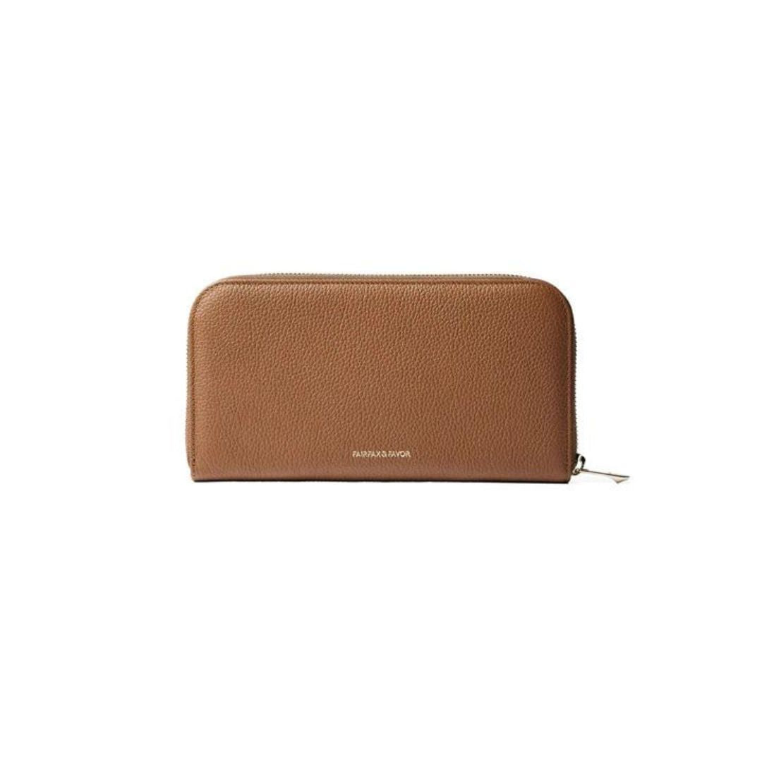Fairfax & Favor Salisbury Leather Purse in Tan