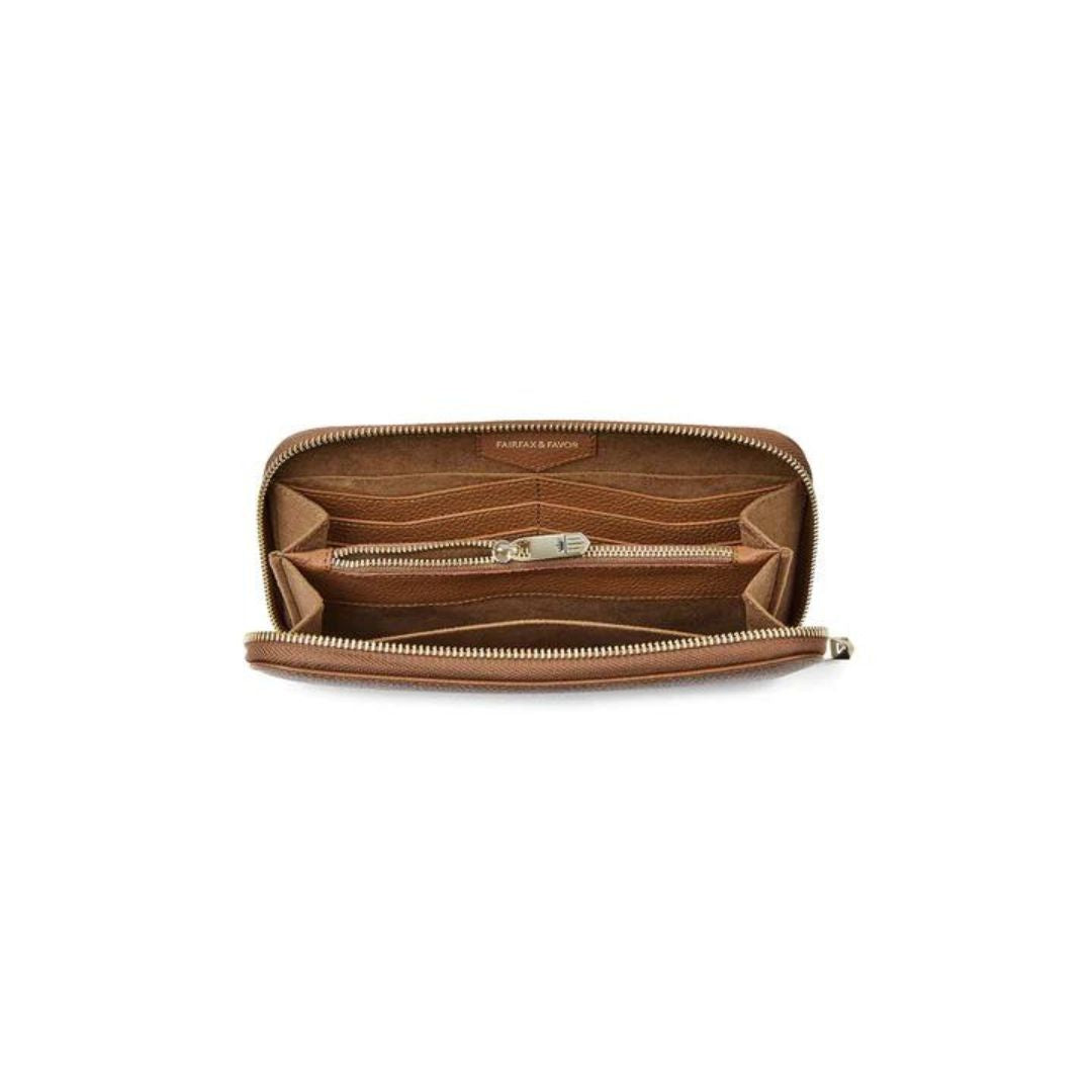 Fairfax & Favor Salisbury Leather Purse in Tan