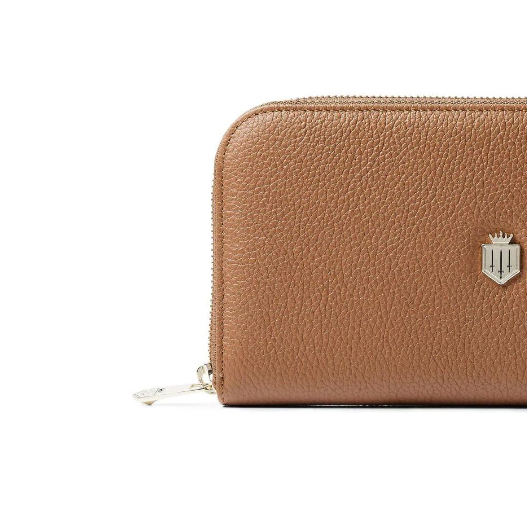 Fairfax & Favor Salisbury Leather Purse in Tan