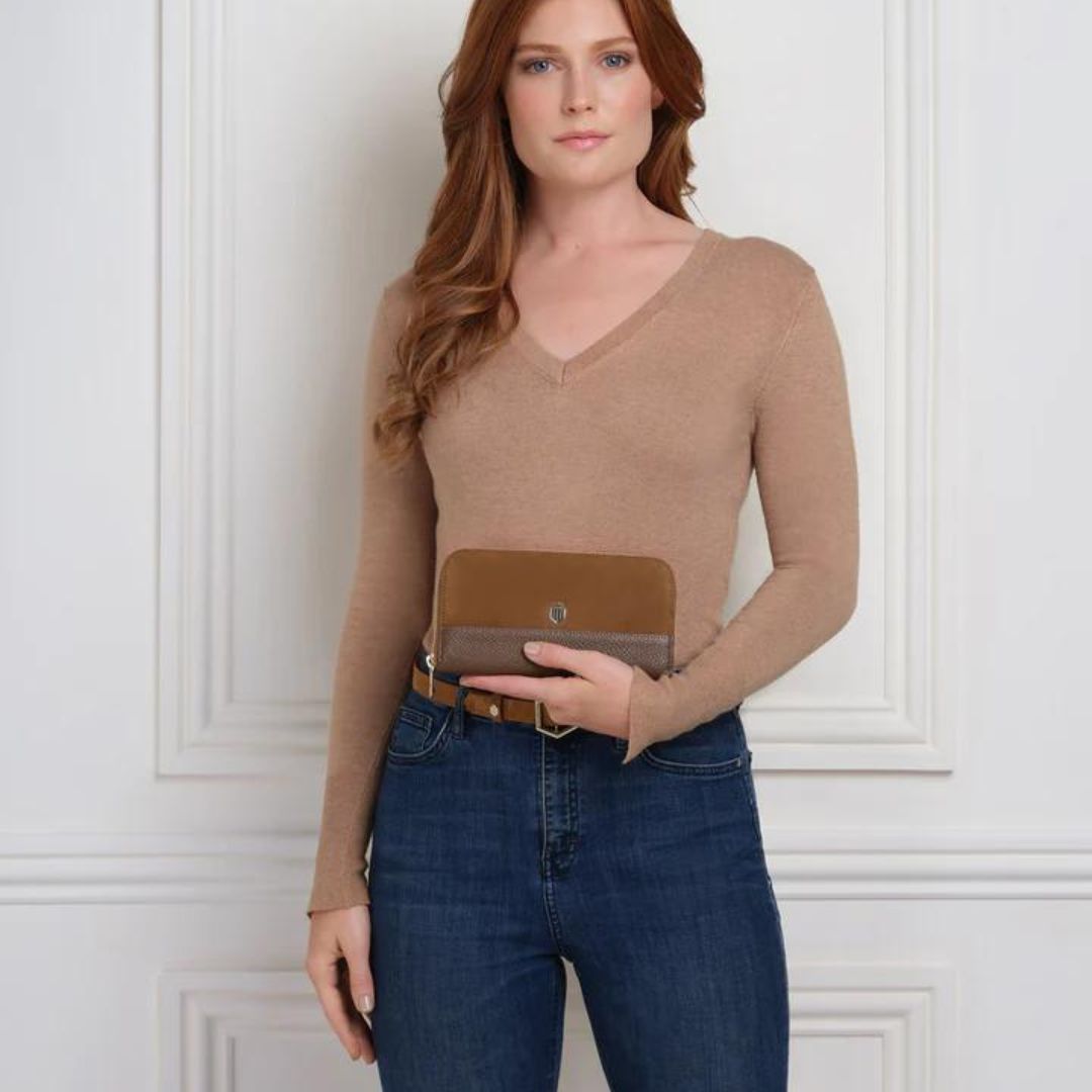 Fairfax & Favor Salisbury Purse in Tan