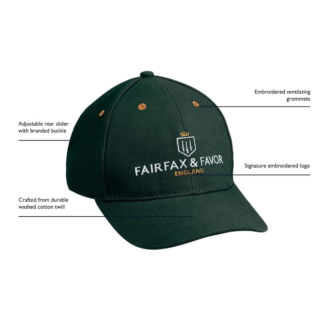 Fairfax & Favor Signature Baseball Cap in Green