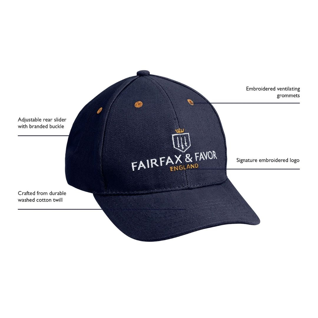 Fairfax & Favor Signature Baseball Cap in Navy