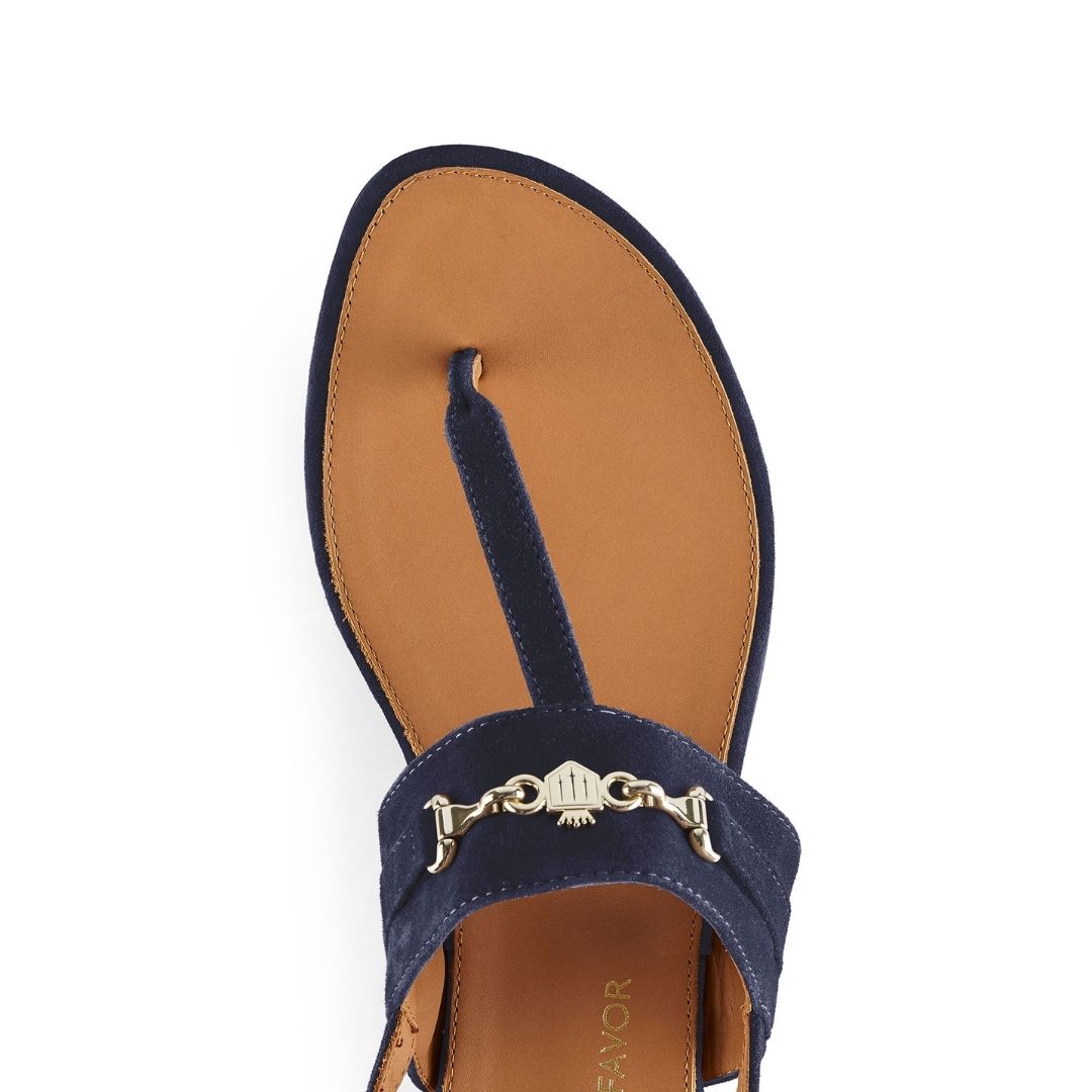 Fairfax & Favor Thornham Sandal in Navy