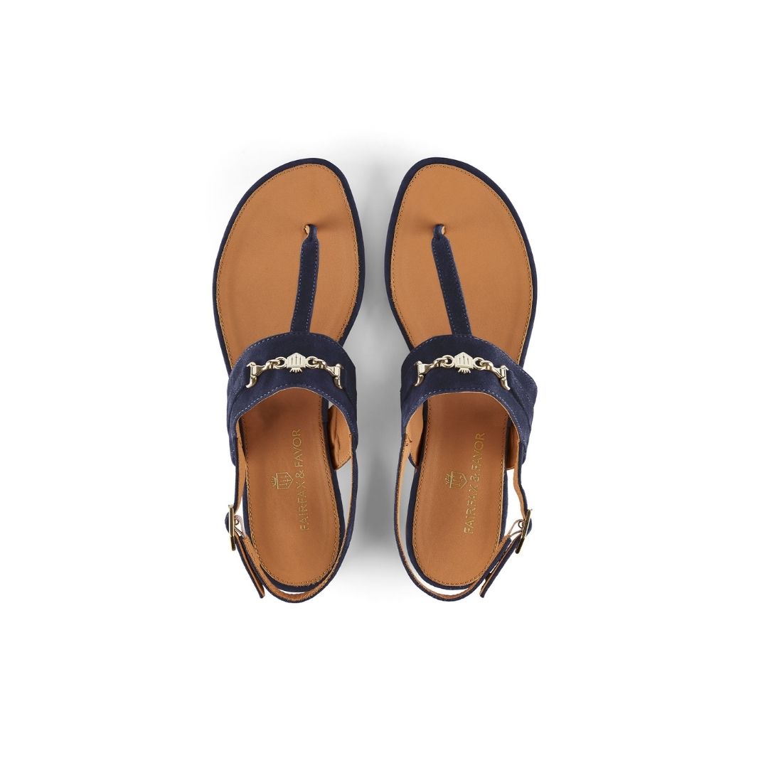 Fairfax & Favor Thornham Sandal in Navy