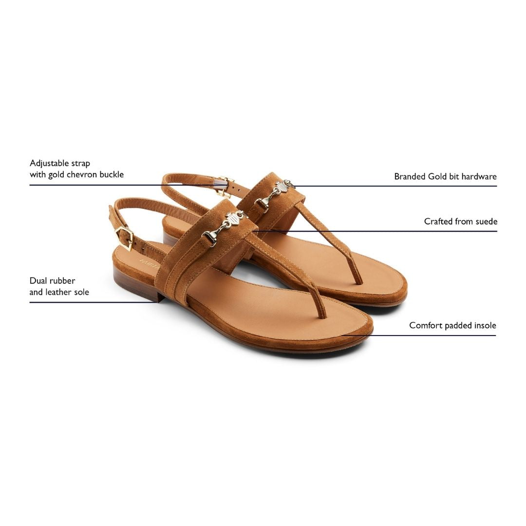 Fairfax & Favor Thornham Sandal in Tan