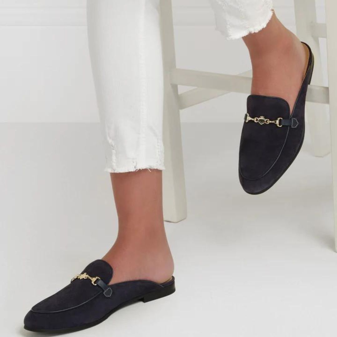 Fairfax & Favor Tuddenham Mule in Navy