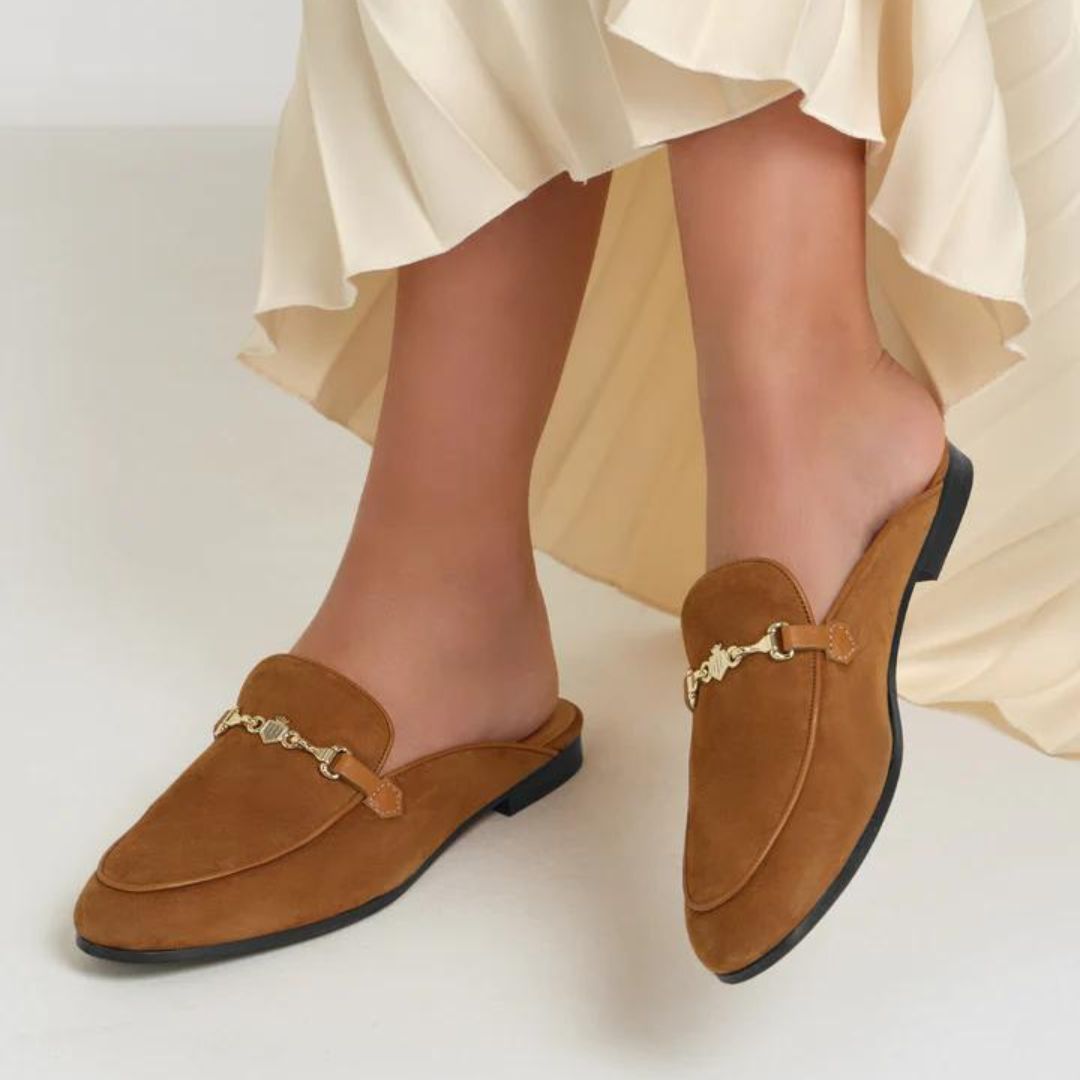 Fairfax & Favor Tuddenham Mule in Tan