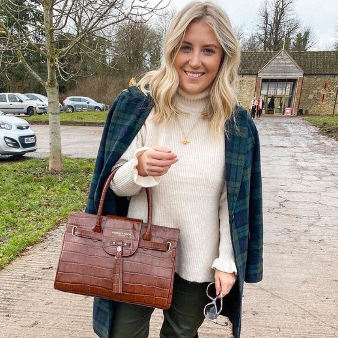 Fairfax & Favor Windsor Leather Handbag in Conker