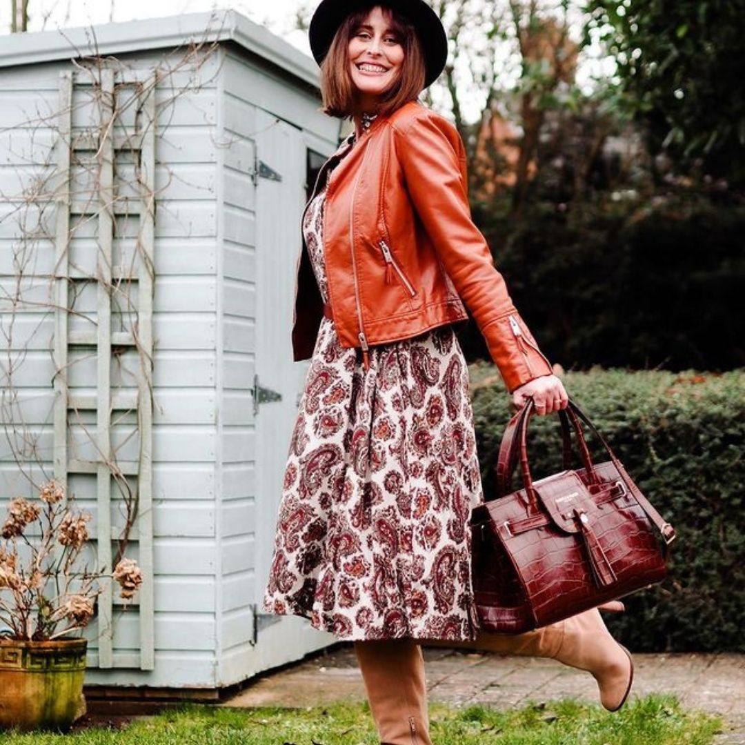 Fairfax & Favor Windsor Leather Handbag in Conker