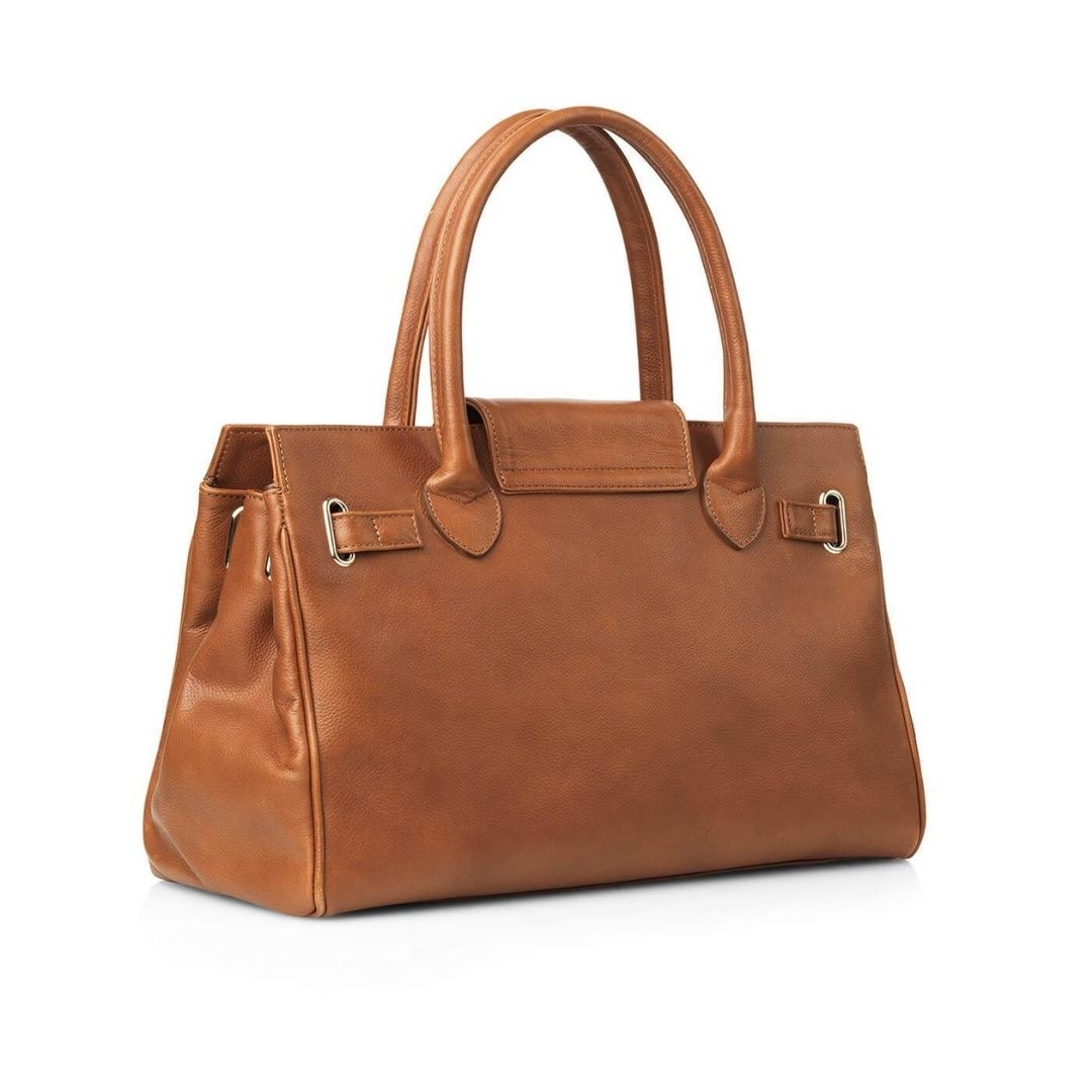 Fairfax & Favor Windsor Leather Handbag in Tan