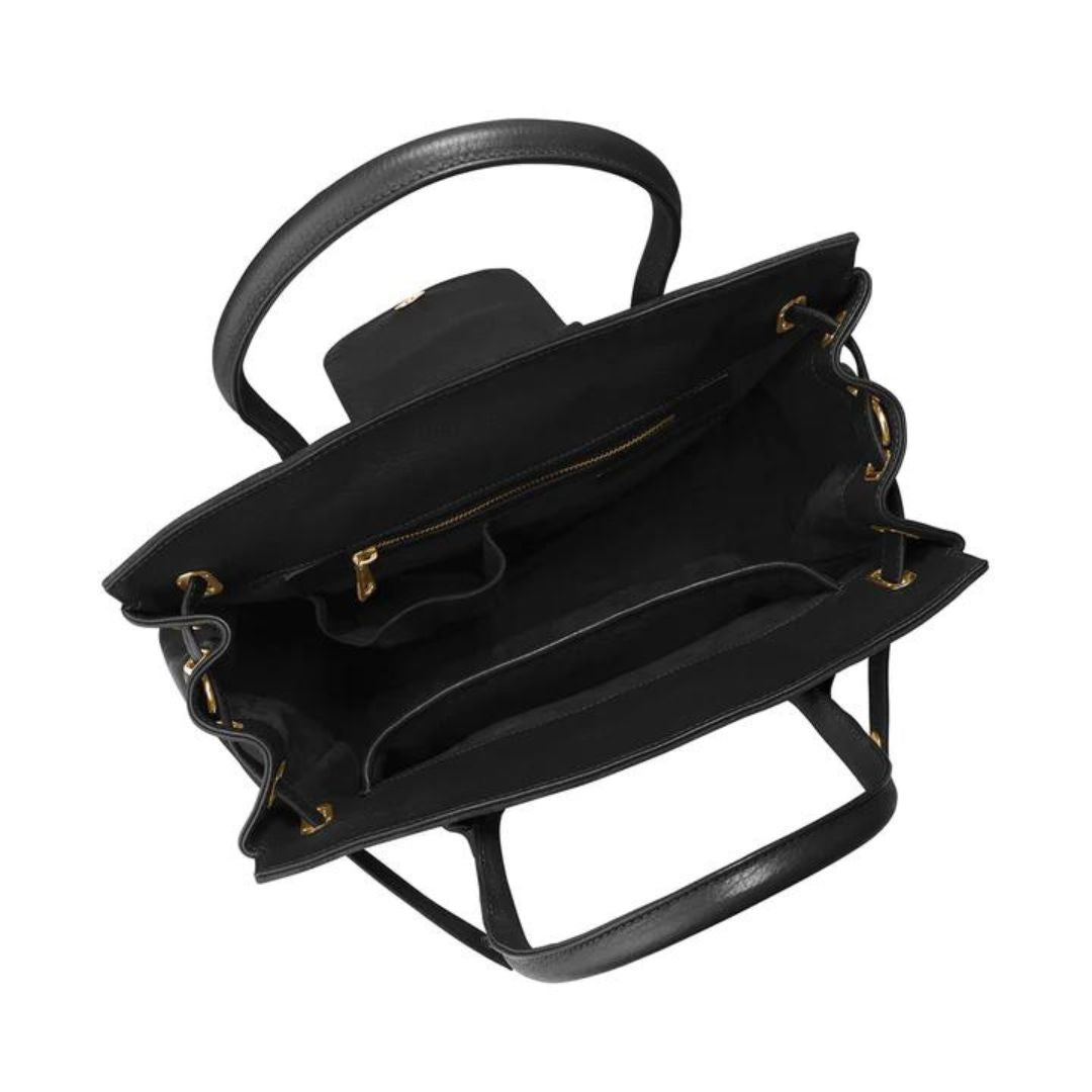 Fairfax & Favor Windsor Suede Handbag in Black