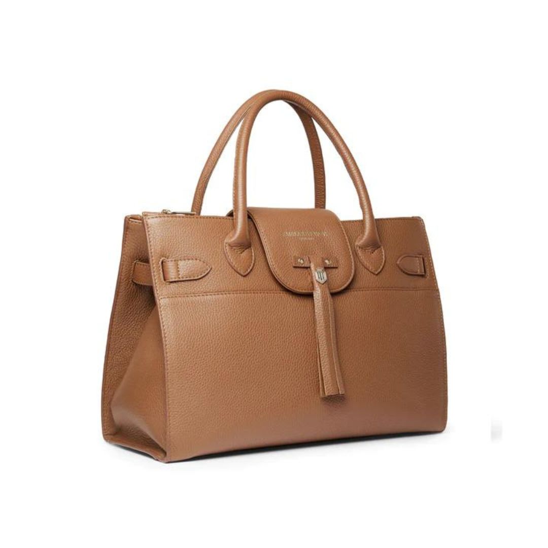Fairfax & Favor Windsor Work Leather Handbag in Tan
