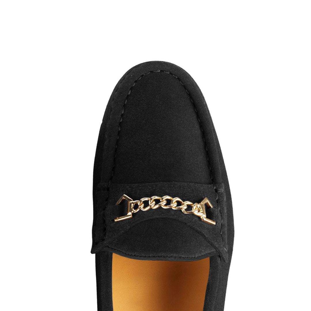 Fairfax & Favor Women's Apsley Suede Loafer in Black