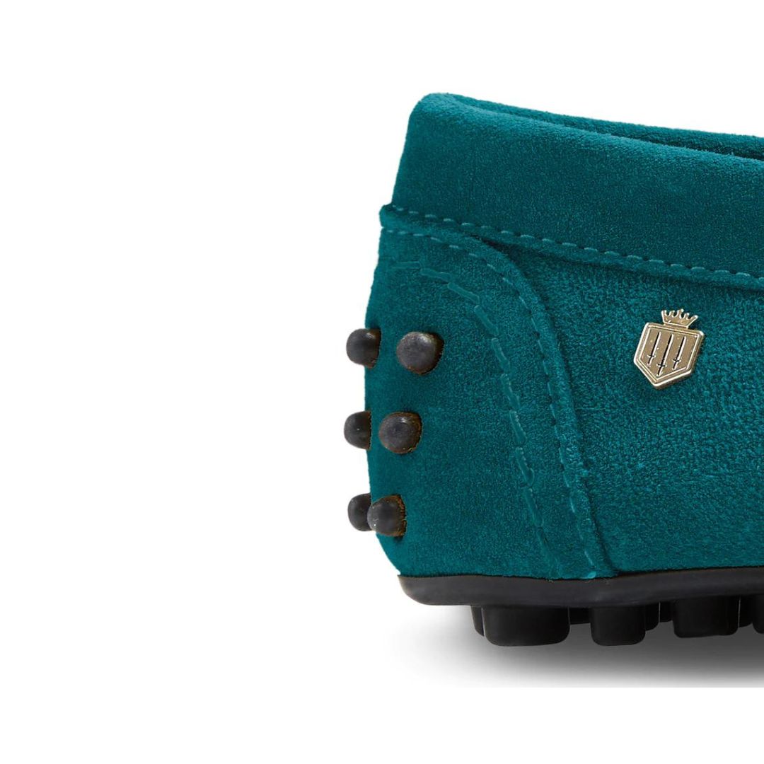 Fairfax & Favor Women's Hemsby Suede Loafer in Ocean Blue