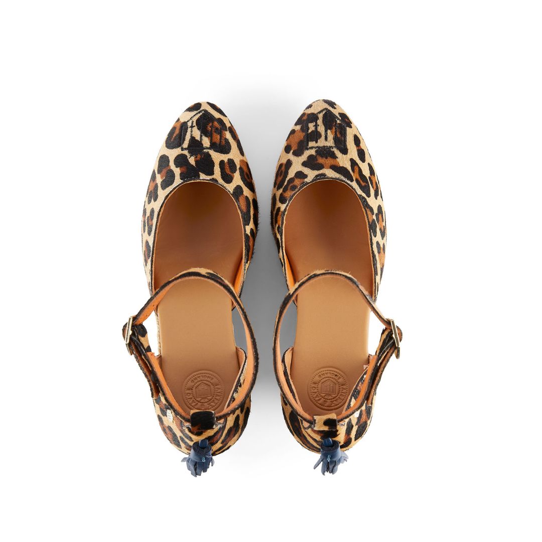 Fairfax & Favor Women's Monaco Wedge in Jaguar Haircalf