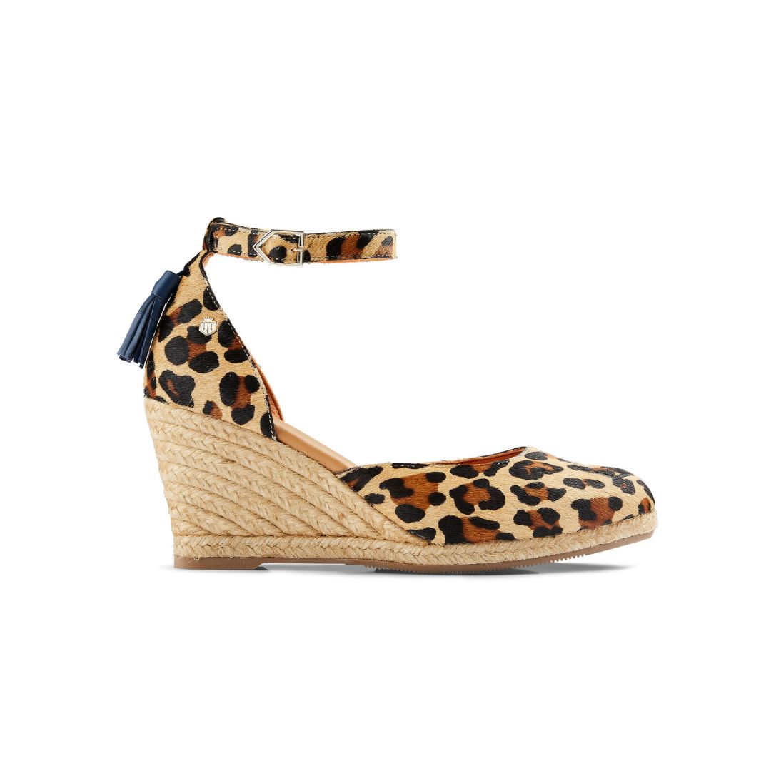 Fairfax & Favor Women's Monaco Wedge in Jaguar Haircalf