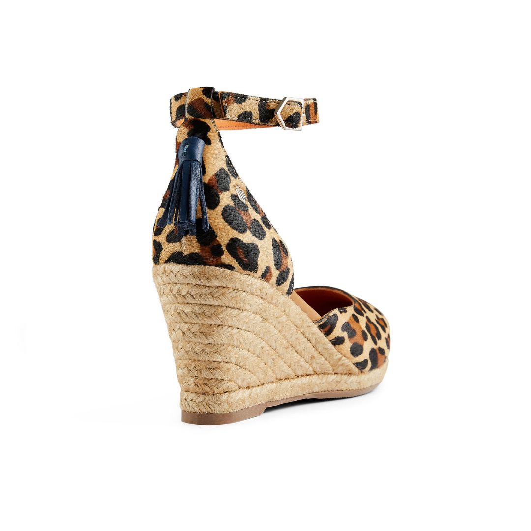 Fairfax & Favor Women's Monaco Wedge in Jaguar Haircalf