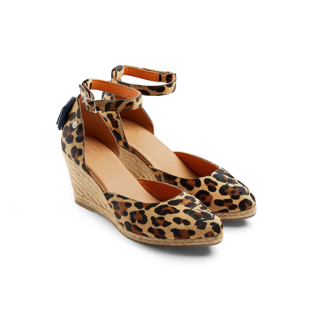 Fairfax & Favor Women's Monaco Wedge in Jaguar Haircalf