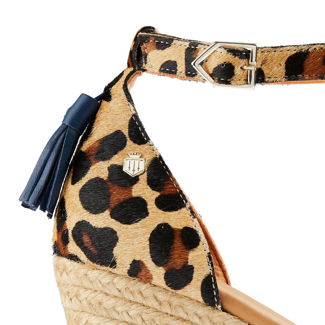 Fairfax & Favor Women's Monaco Wedge in Jaguar Haircalf