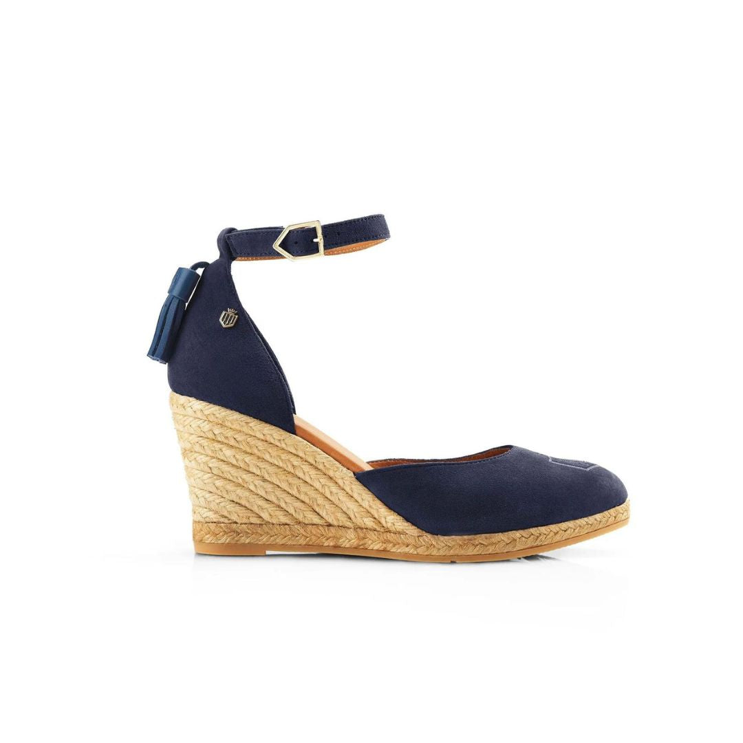 Fairfax & Favor Women's Monaco Wedge in Navy