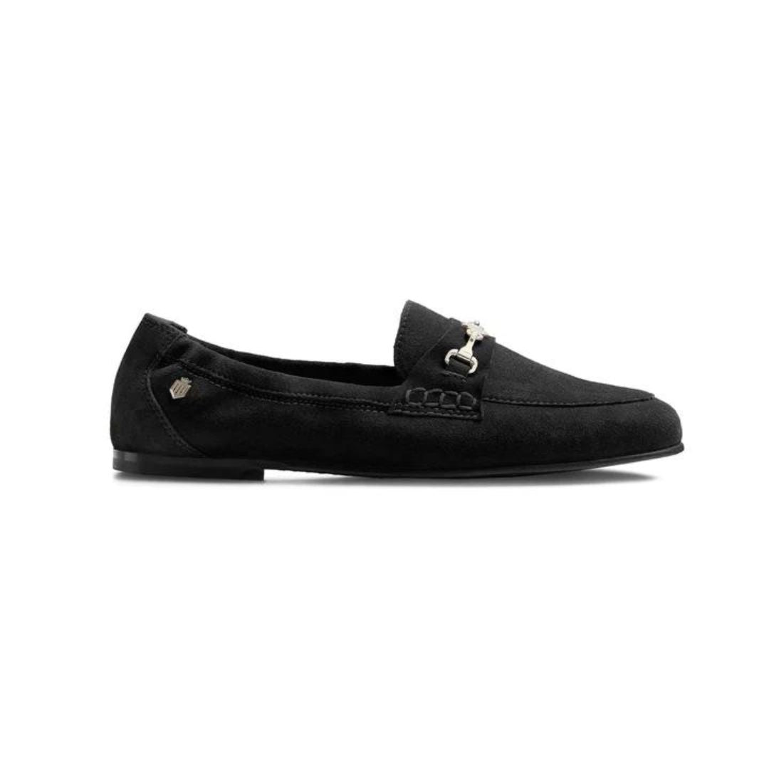 Fairfax & Favor Women's Newmarket Suede Loafer in Black