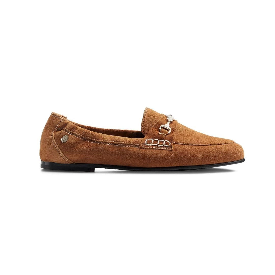 Fairfax & Favor Women's Newmarket Suede Loafer in Tan