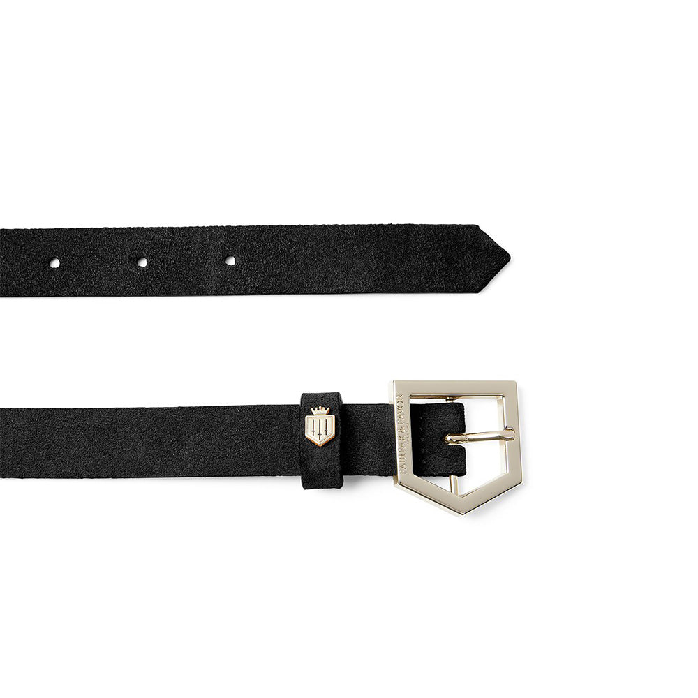 Fairfax & Favor Women's Sennowe Suede Belt in Black
