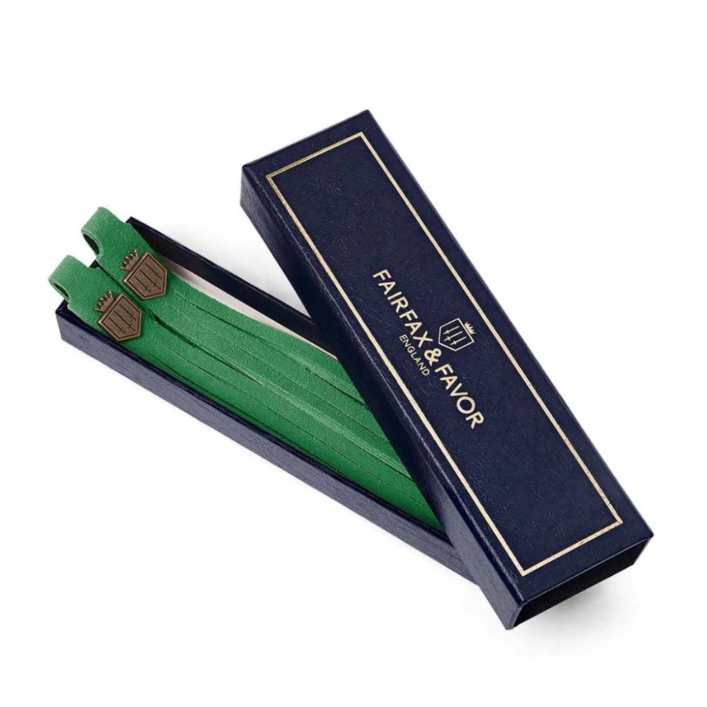 Fairfax Favor Suede Boot Tassels in Jade