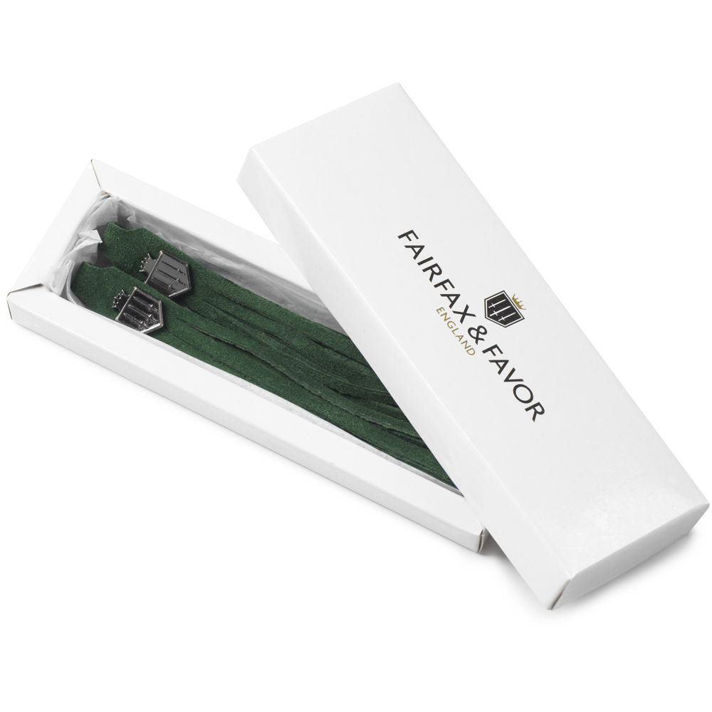 Fairfax & Favor suede boot tassels in forest green - RedMillsStore.ie