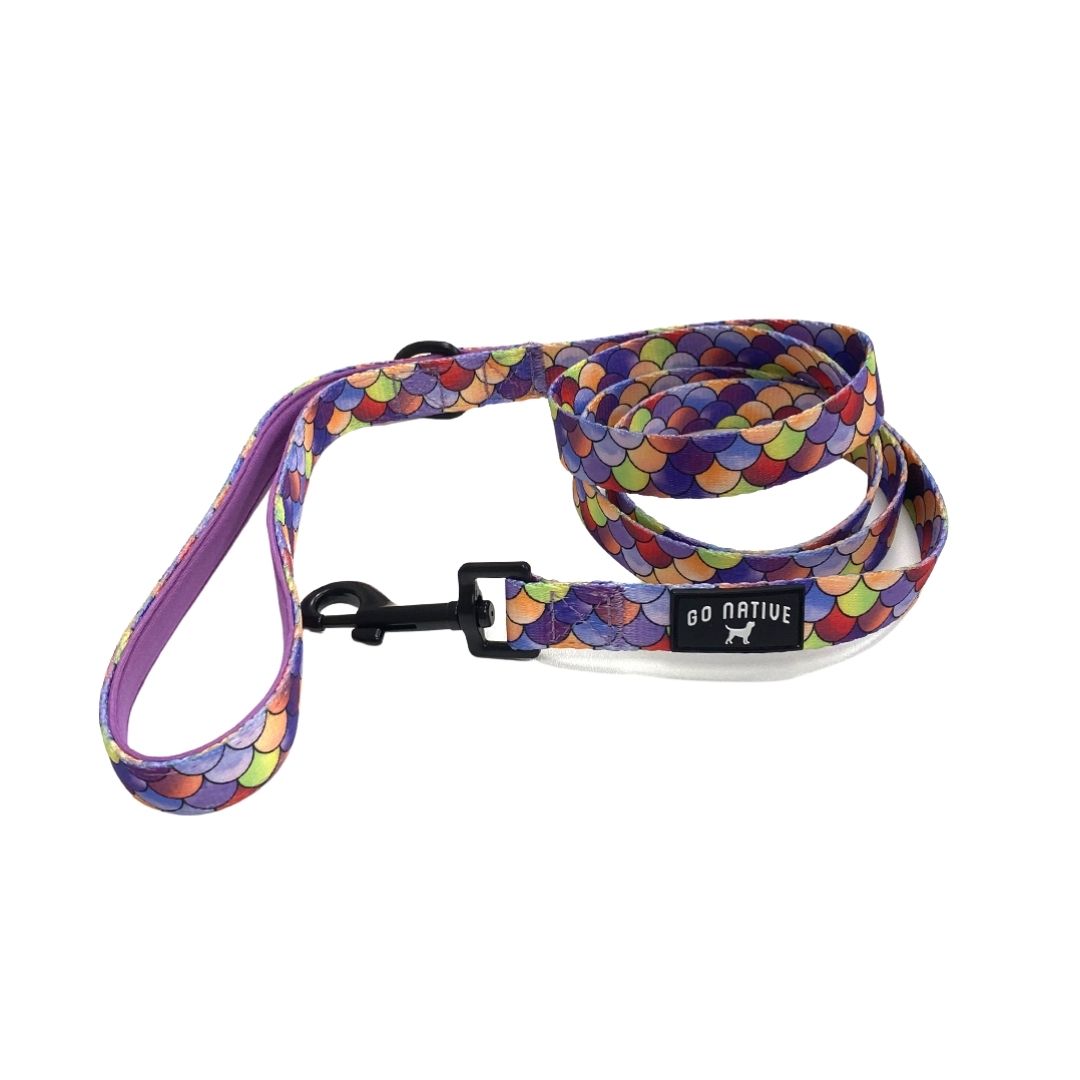 Go Native Dog Lead in Mermaid Print