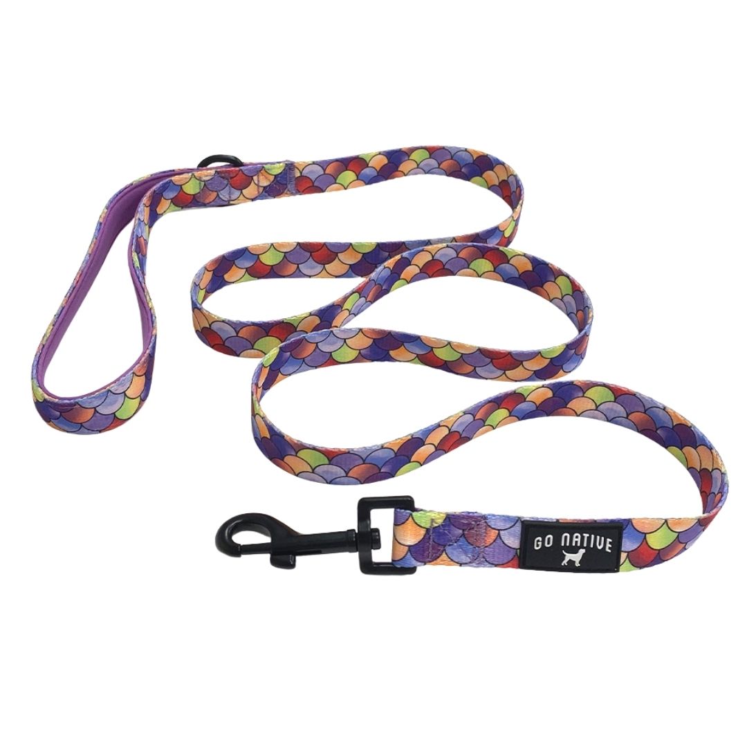 Go Native Dog Lead in Mermaid Print