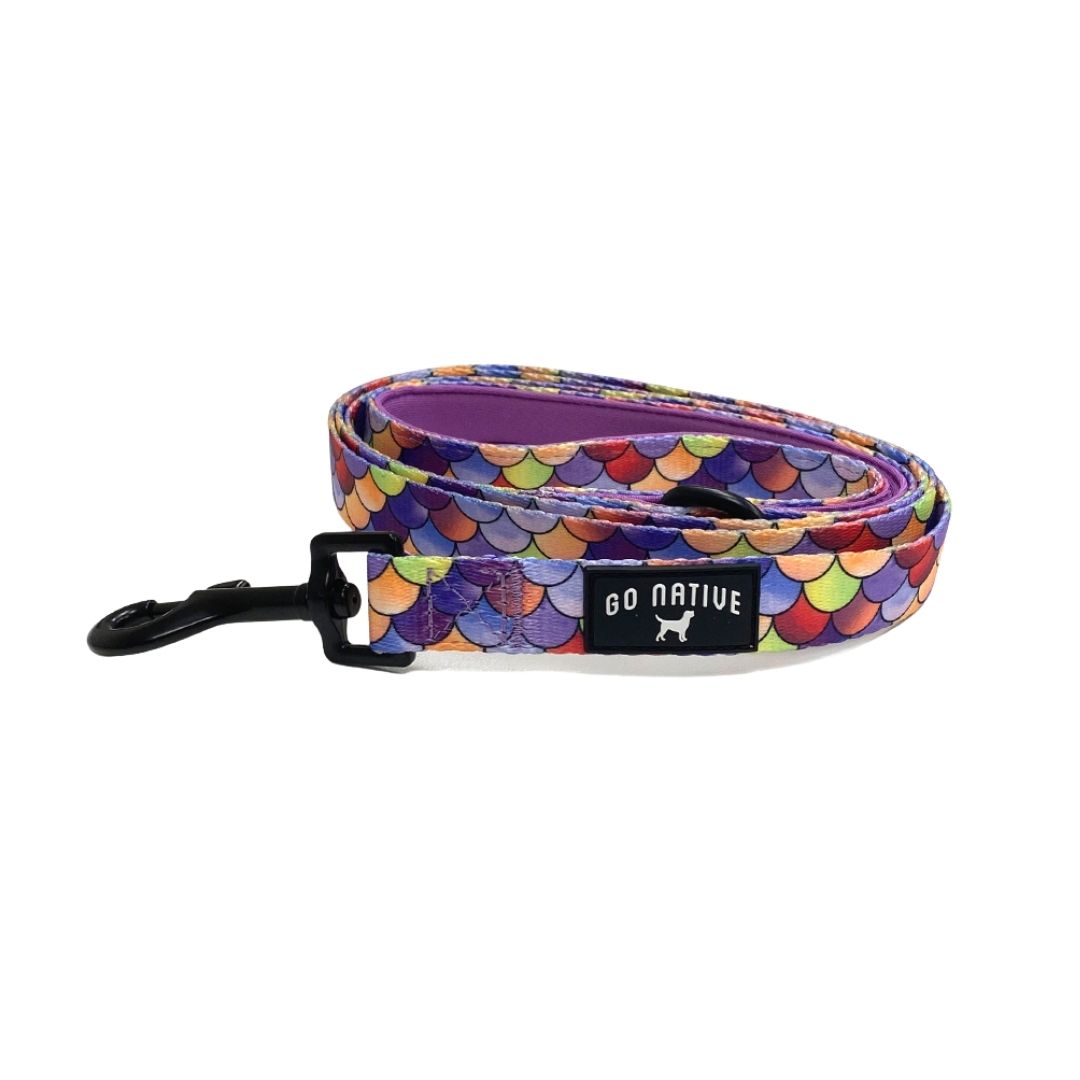 Go Native Dog Lead in Mermaid Print