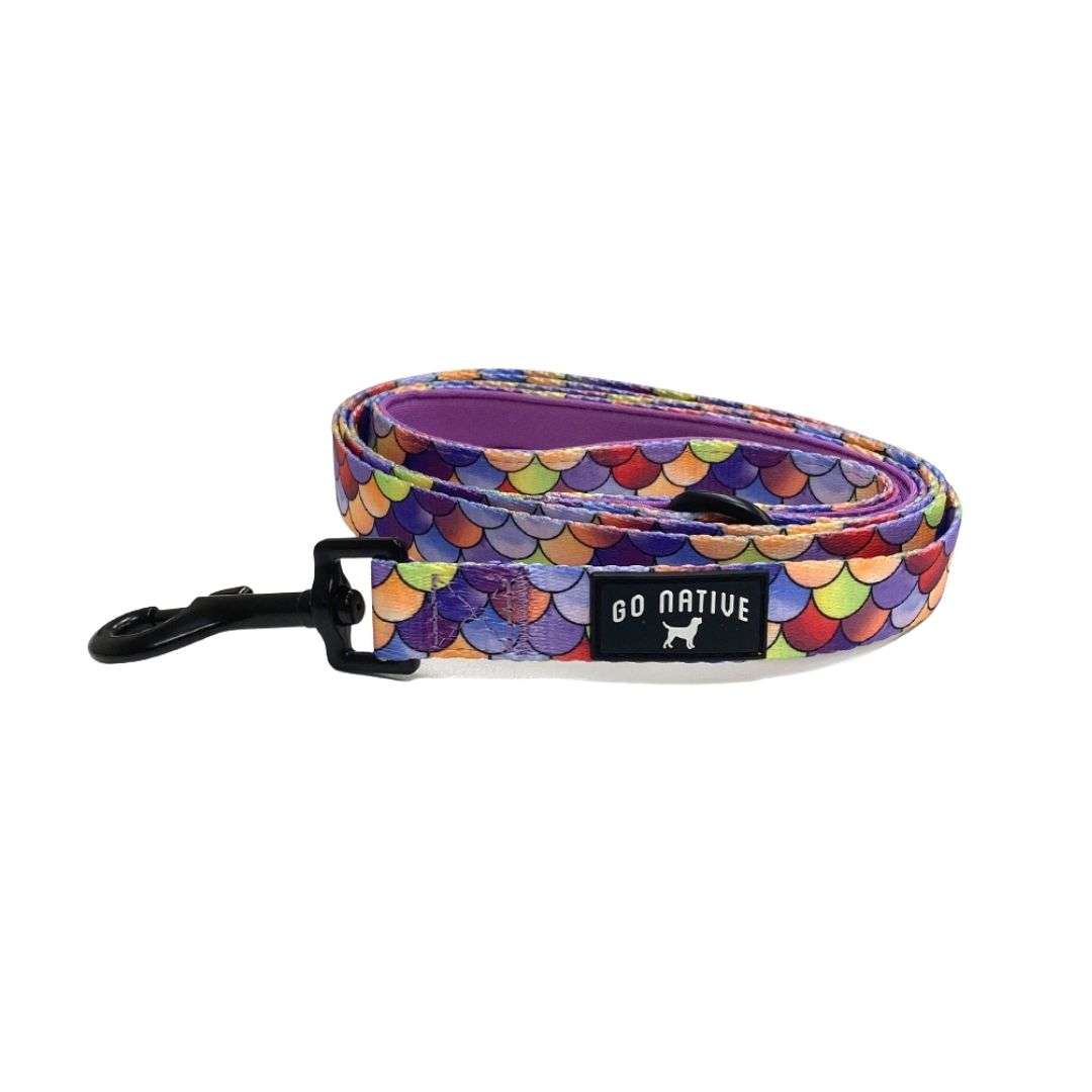 Go Native Dog Lead in Mermaid Print