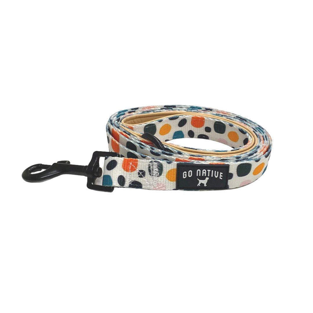 Go Native Dog Lead in Splot Print