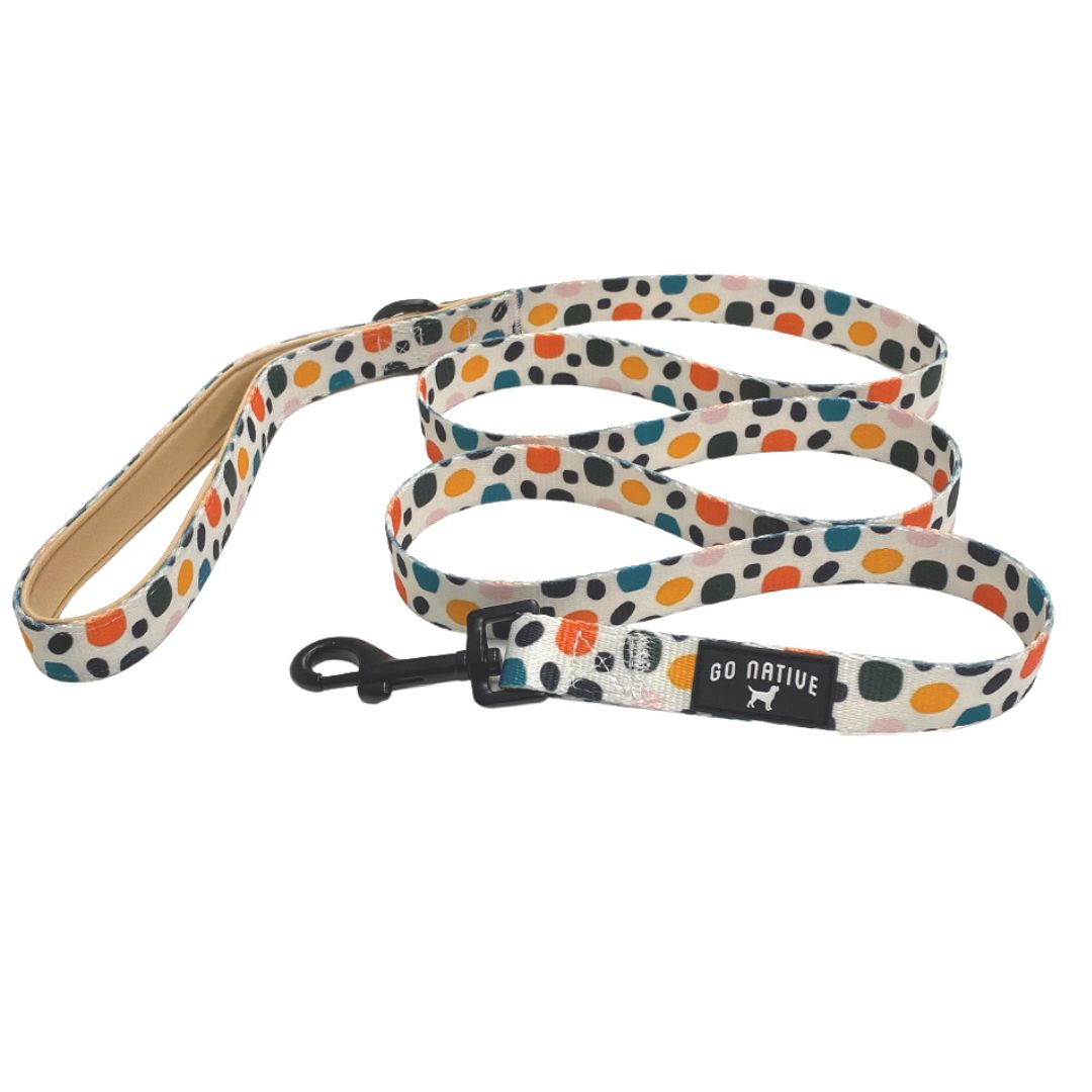 Go Native Dog Lead in Splot Print