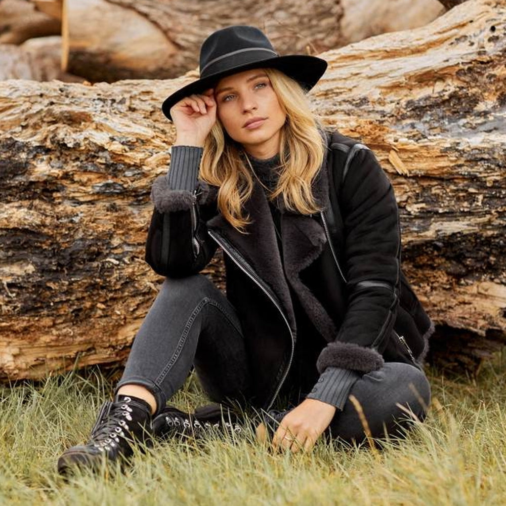 Hicks & Brown Oxley Fedora in Black