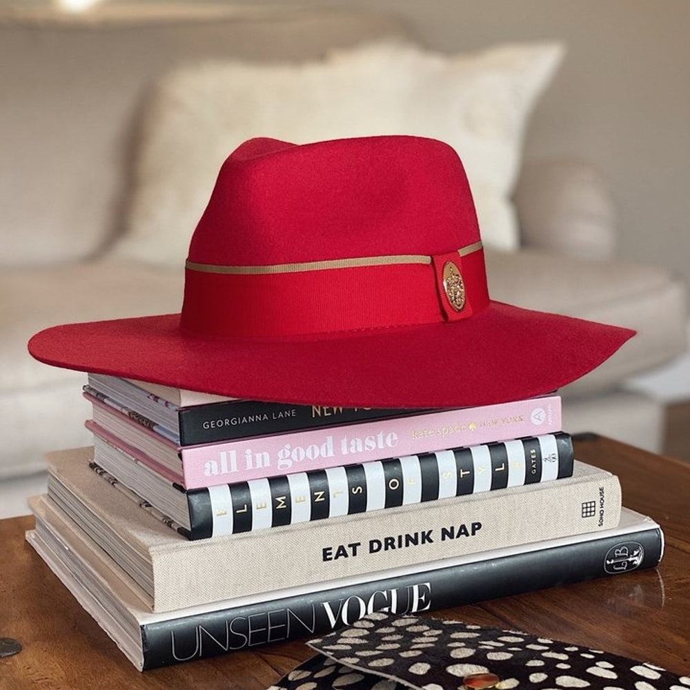 Hicks & Brown Oxley Fedora in Berry