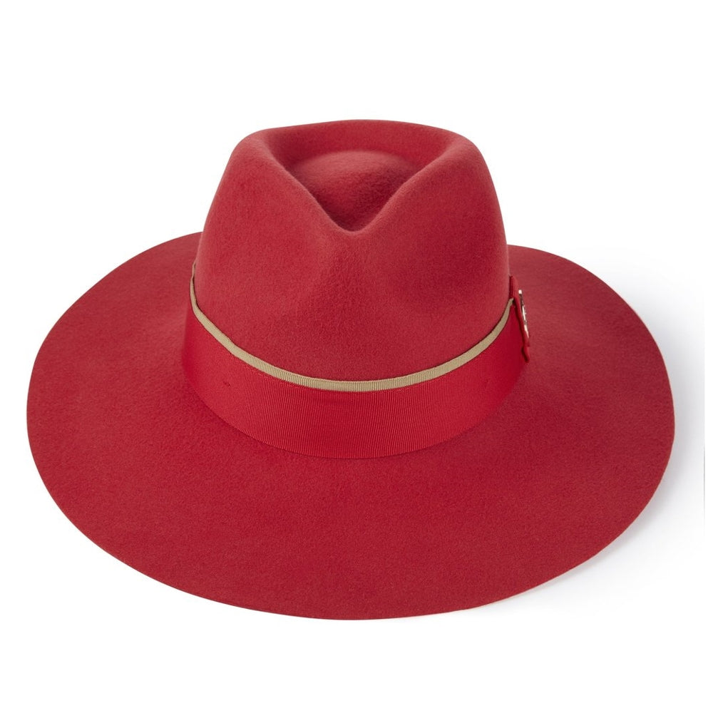 Hicks & Brown Oxley Fedora in Berry