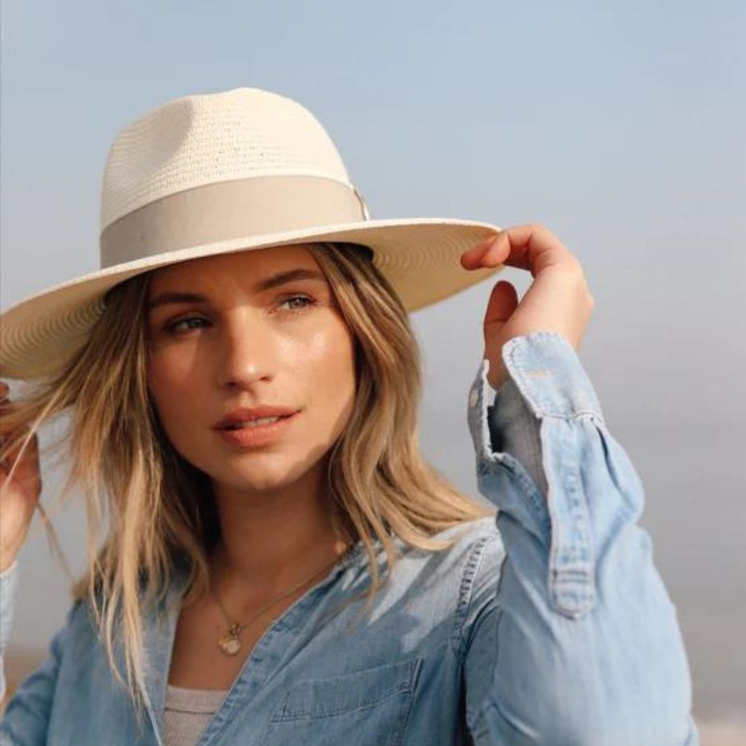 Hicks & Brown Hemley Fedora in Cream