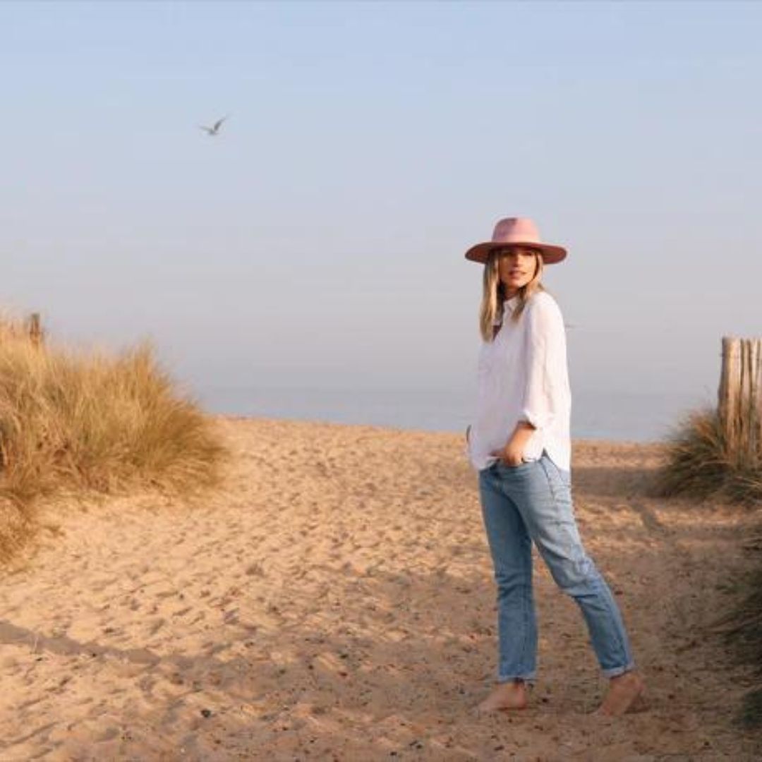 Hicks & Brown Oxley Fedora in Dusky Pink