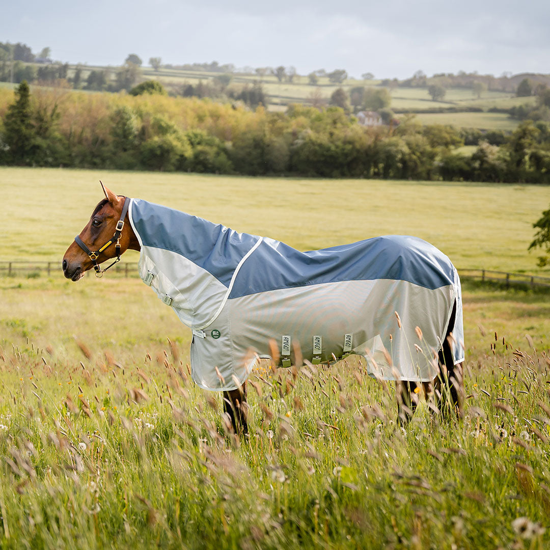 Horseware Amigo AmECO Combi Lite Rug in Teal & Grey (0g)