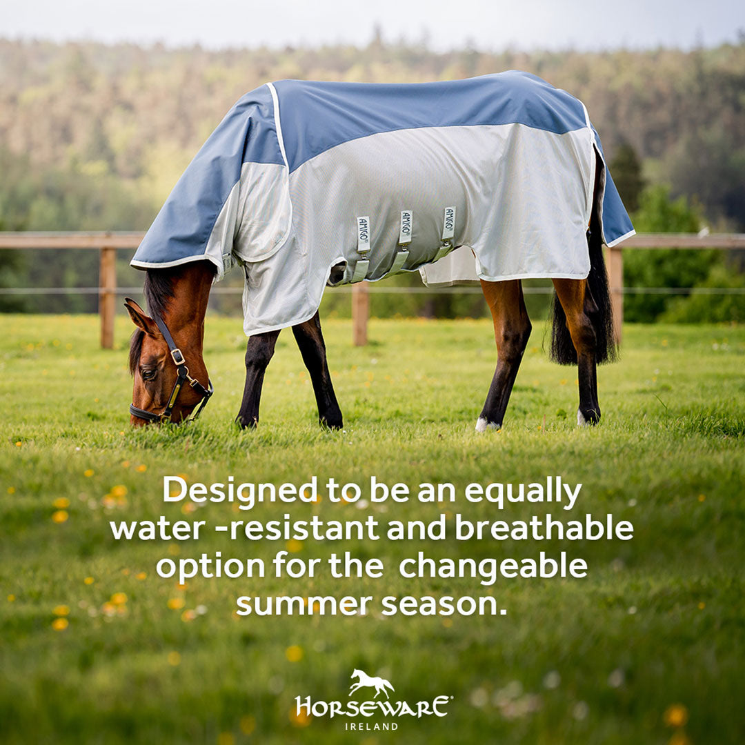 Horseware Amigo AmECO Combi Lite Rug in Teal & Grey (0g)
