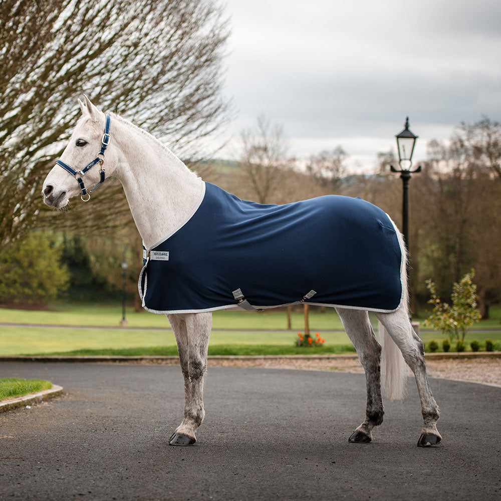 Horseware Amigo Jersey Cooler in Navy & Silver