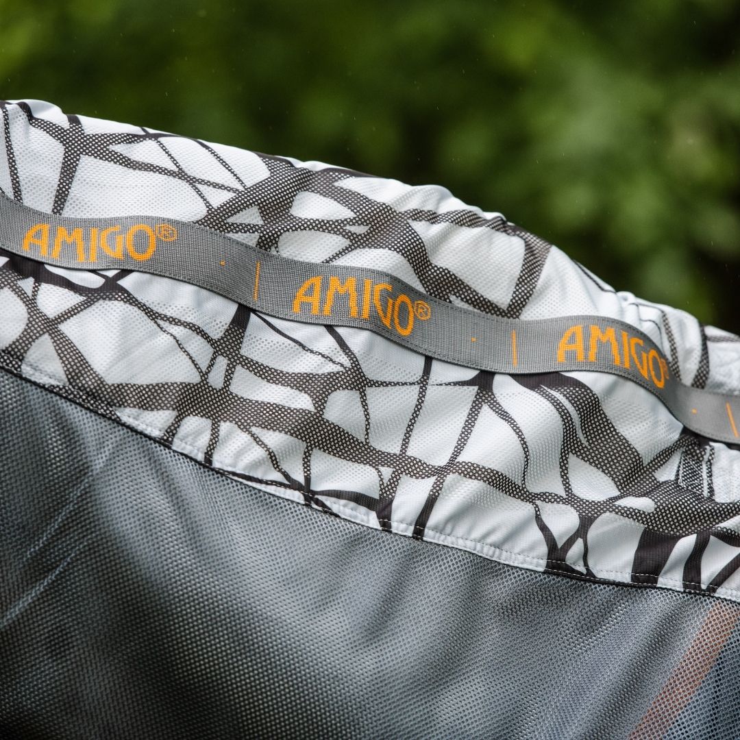 Horseware Amigo 3-in-1 CamoFly Fly Sheet in Grey & Orange (Fly Rug + Turnout Rug)