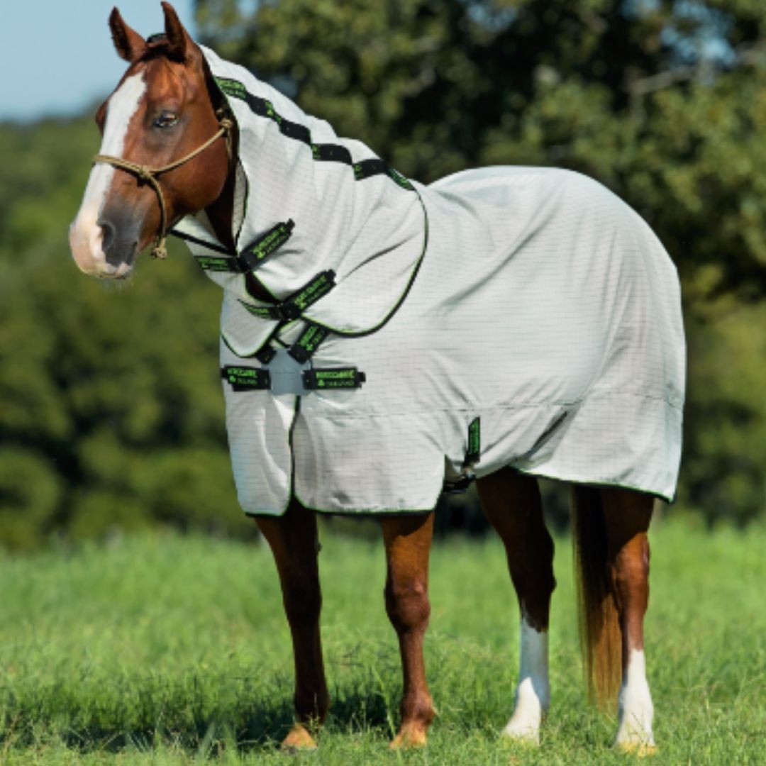 Horseware Amigo Aussie Allrounder Fly Rug in White & Green
