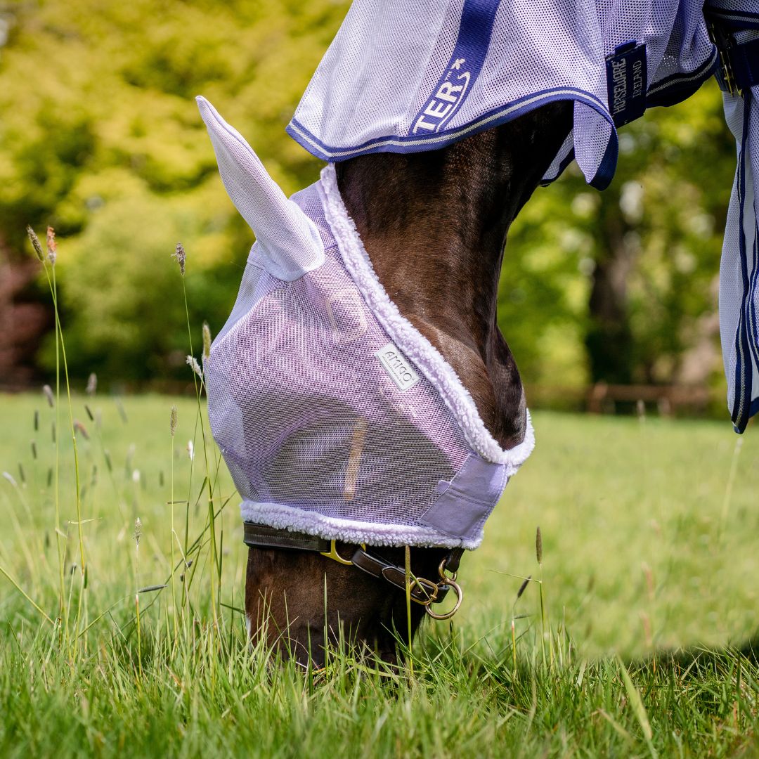 Horseware Amigo Fly Mask in Lavender