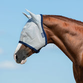 Horseware Amigo Fly Mask in Silver & Navy